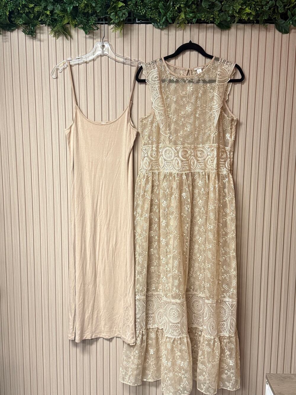 Sundance Faythe Dress Women's Size Petite Large Lace Embroidered Maxi